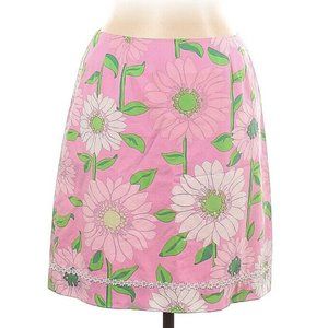 Lilly Pulitzer Women’s Floral Print Pencil Skirt Size 10 White Label